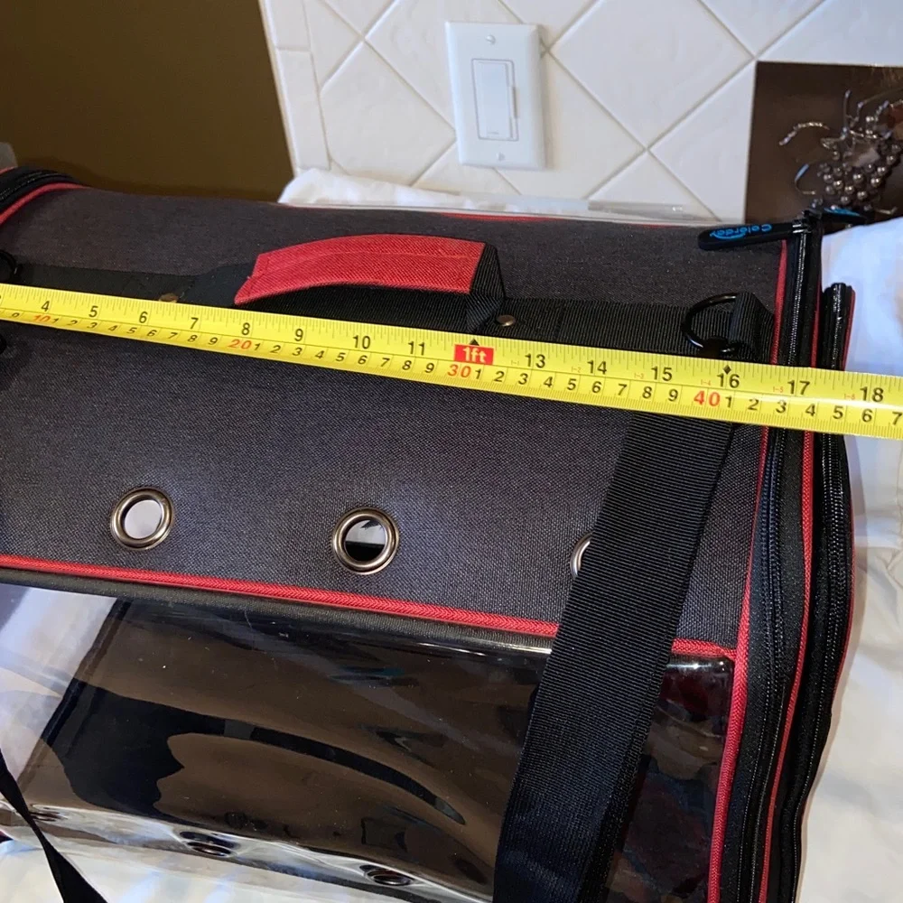 HTF Colorday Bird Carrier Cage Travel crossbody strap and handle